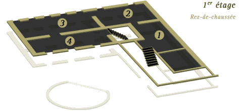 plan du 1er niveau du Musée